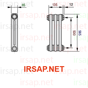 Радиатор IRSAP Tesi 20565/3 T30 CL 01